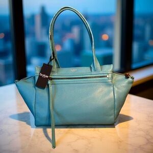 Botkier Sky Blue Leather Tote (NWT)